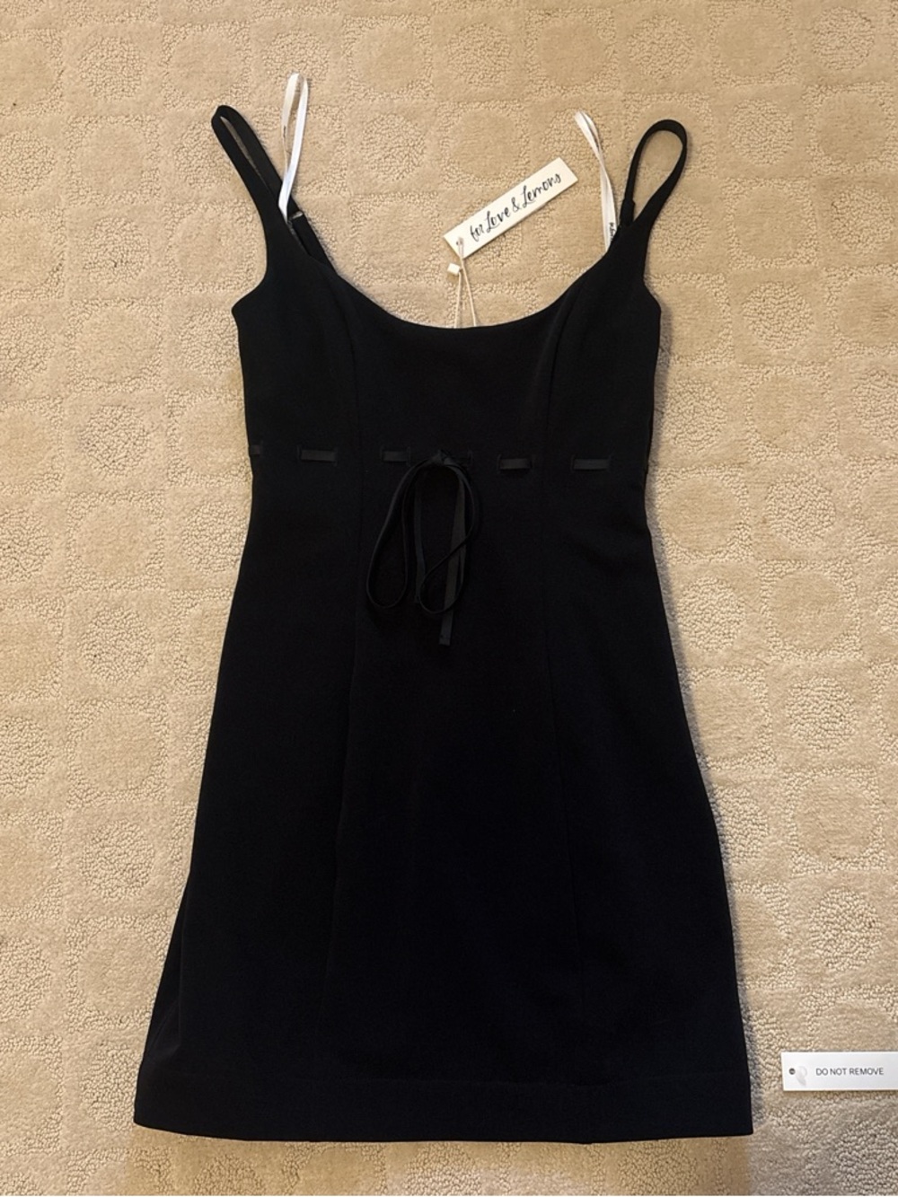 For Love & Lemons Black Mini Dress